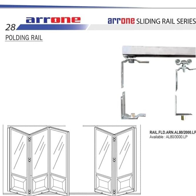 Rel Pintu Lipat Alumunium 2M