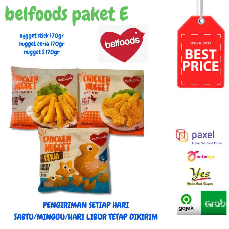 

PAKET HEMAT BELFOODS ISI 3 SOSIS KENTANG NUGGET BAKSO BEBAS PILIH