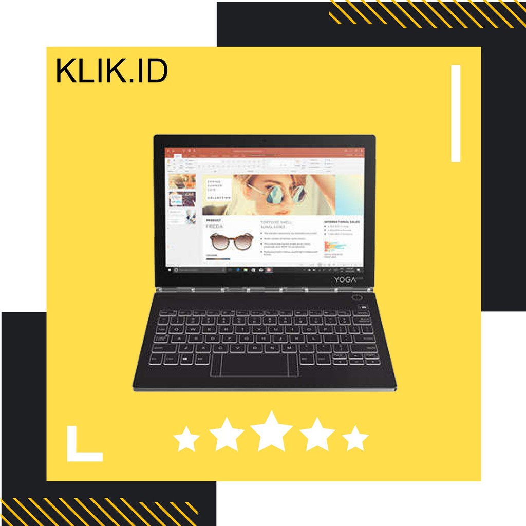 Laptop Lenovo Yoga Book C930 - Intel Core I5 7Y54 4GB 256GB W10 10.8QHD