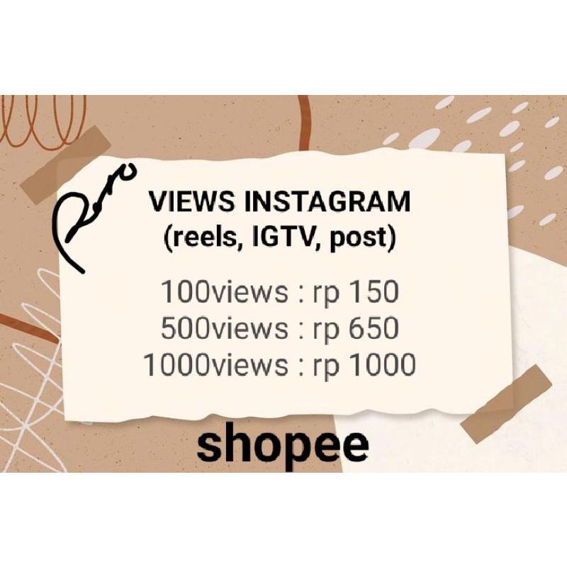 views instagram (reels, igtv, post)