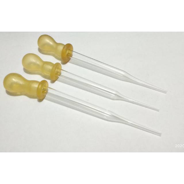 Pipet Kaca dot kuning