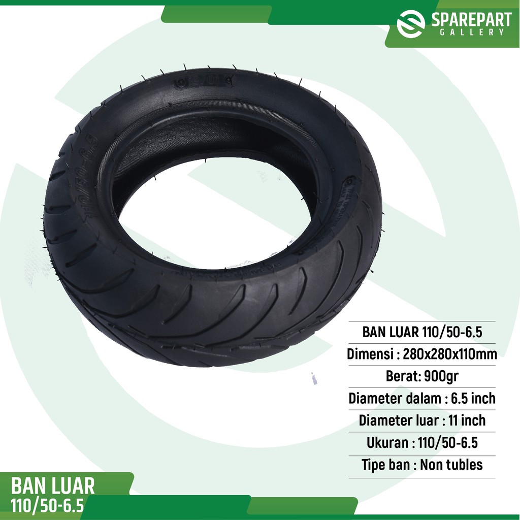 Ban luar 110/50-6.5 skuter listrik Mr.Jackie type sporty s899