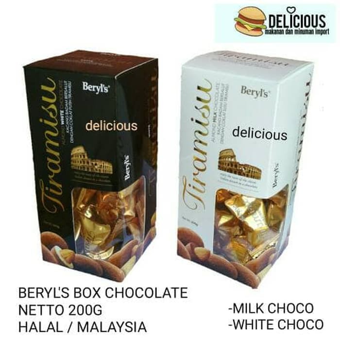 

BERYL'S TIRAMISU ALMOND 200G BOX CHOCOLATE COKLAT MALAYSIA BERYLS