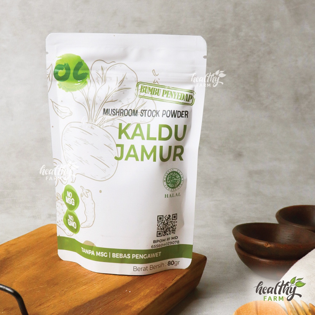 ORGANIC CENTER Kaldu Jamur NO MSG / Kaldu Vegan / Vegan Stock Powder 80g