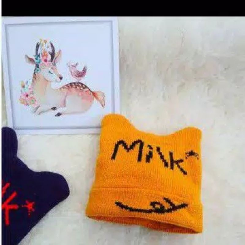 Kupluk Bayi Rajut Milk Topi Anak