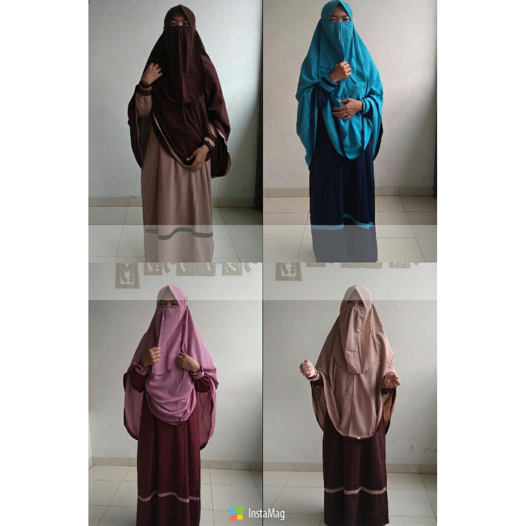 TUNIK CANTIK SET GAMIS JILBAB CADAR MURAH DAN SYARI MB2