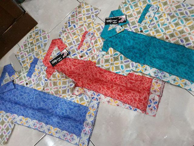 Seragam Batik Anak Kemeja Batik Hem Anak Pria  Motif Kawung