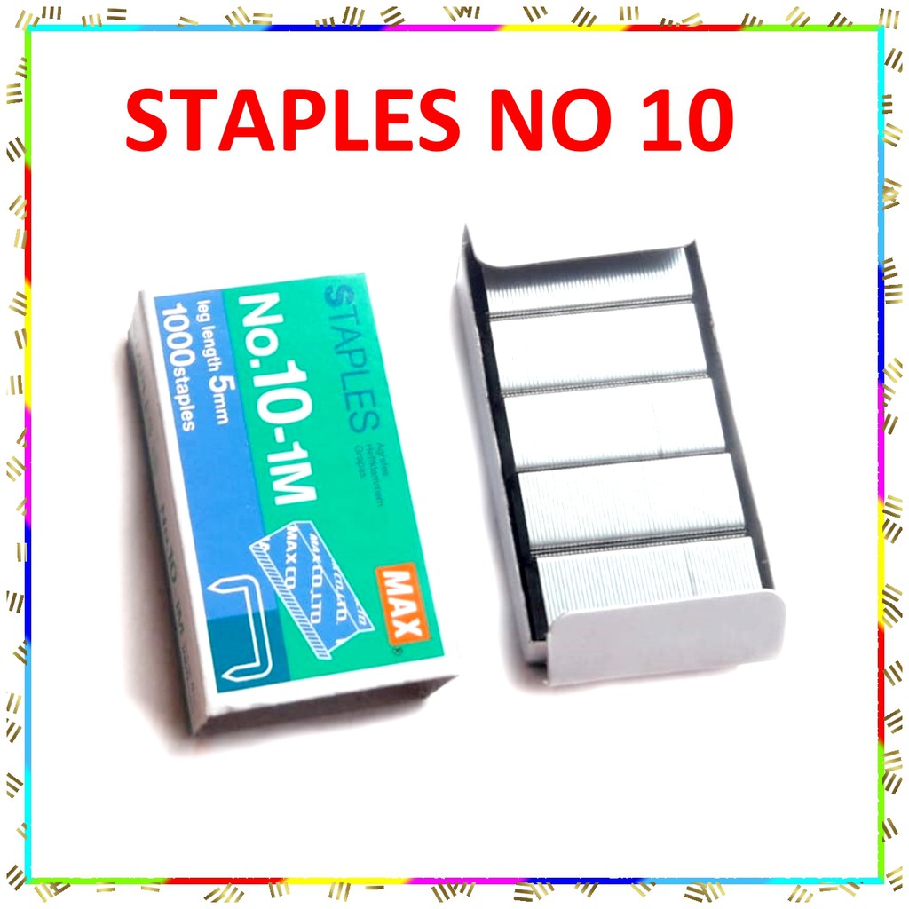 

Isi stapler Max No.10-1M staples untuk kebutuhan sekolah dan kantor 5mm