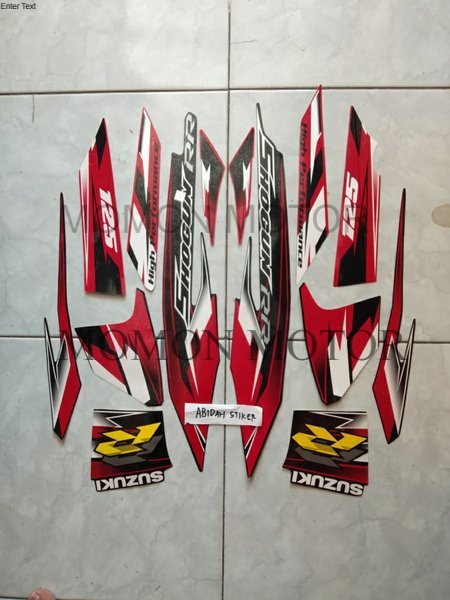 striping sticker suzuki Shogun rr 08 09 2008 2009 hitam