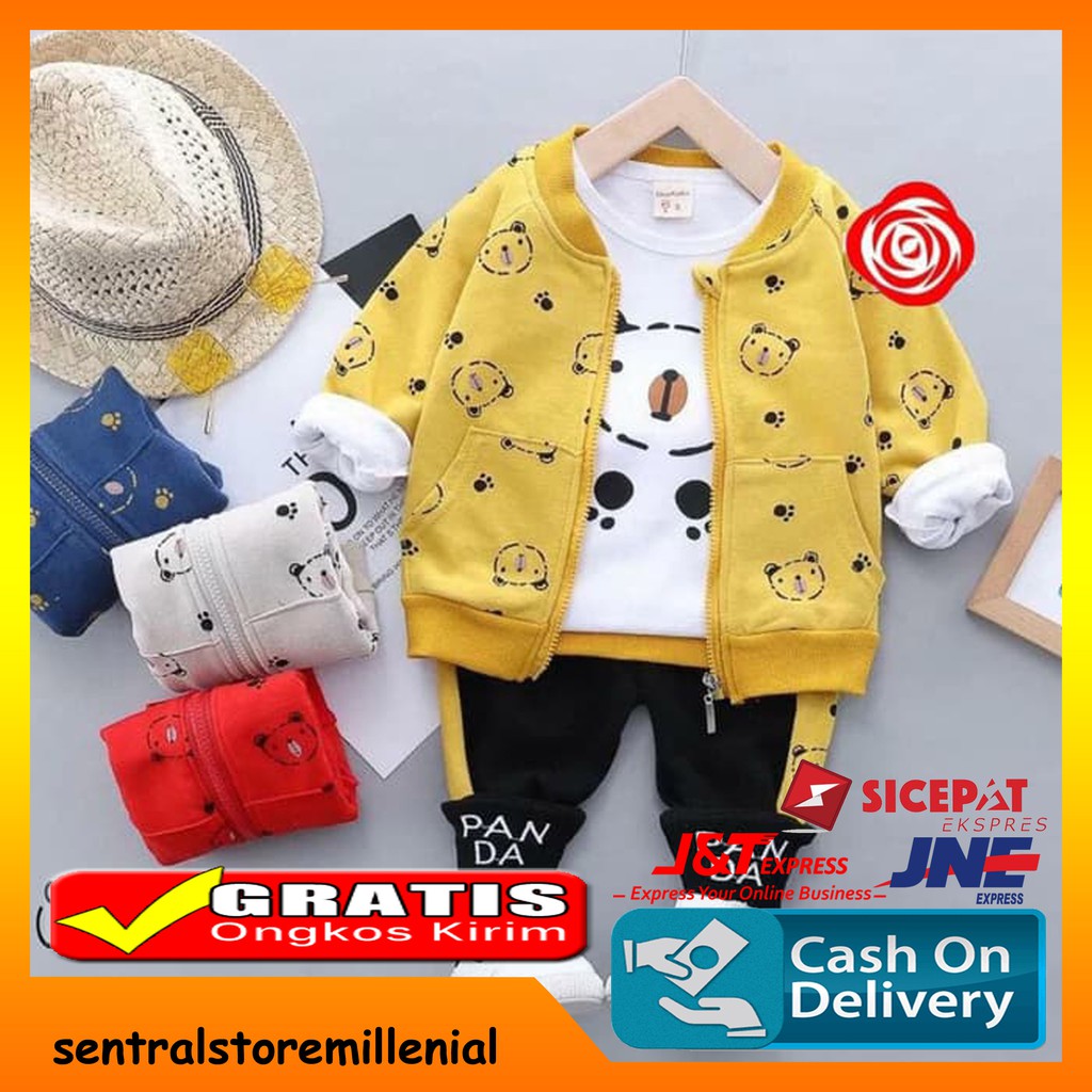  Baju  Setelan Anak  Laki Perempuan Set Cowok Cewek Unisex 