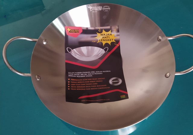 Golden Flying Fish/wajan Harden Stainless/wajan Anti Lengket