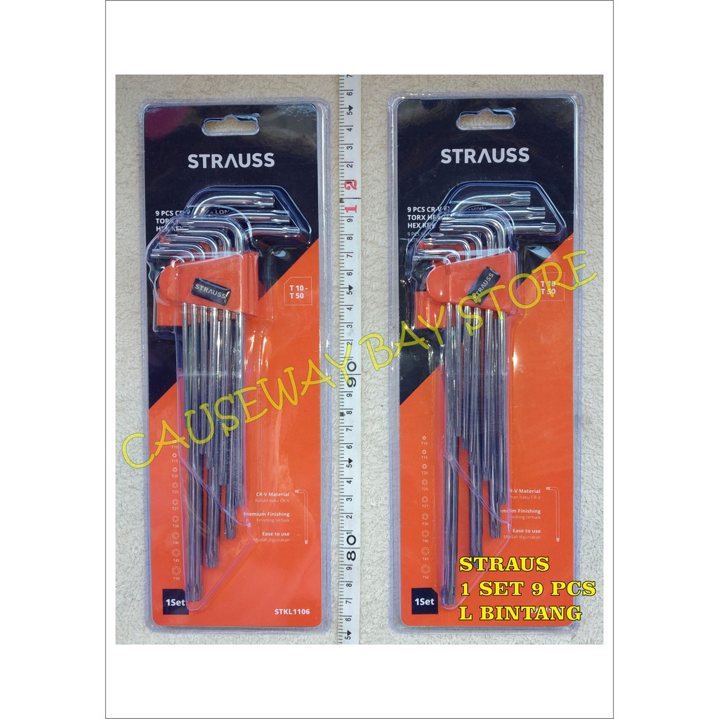 KUNCI L BINTANG PANJANG STRAUSS STKL 1106