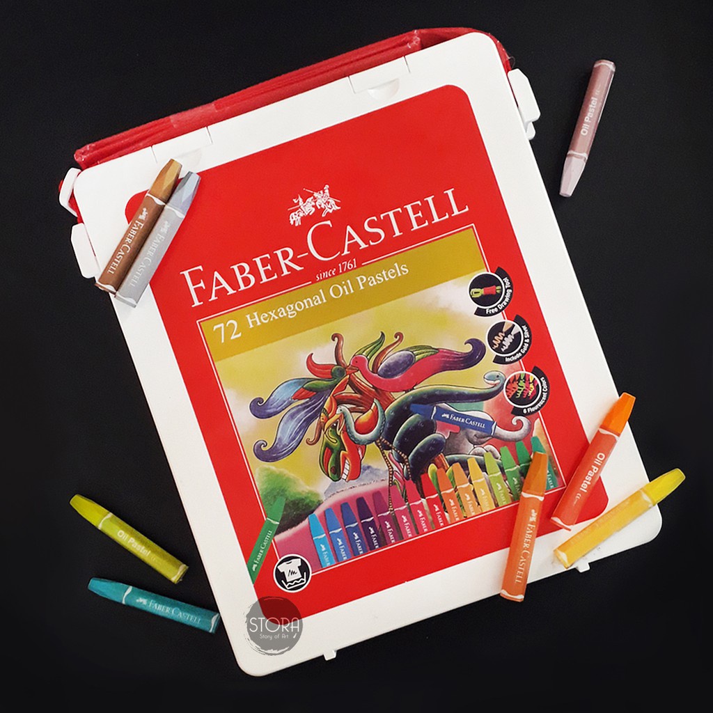 

Crayon 72 Warna Faber Castell / Oil Pastel (Dilengkapi Drawing Tools)
