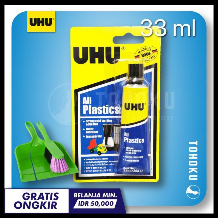 

Lem Plastik / Lem Kaca / Lem Keramik - Uhu Household Universal Plastic