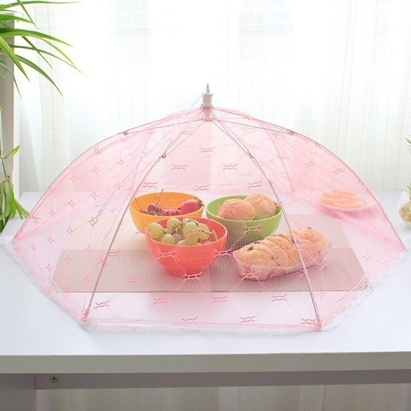 Tudung Saji Foldable Portable Cover Penutup Makan Umbrella Food Cover 60cm FAN-08