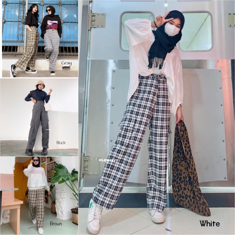 HL CARGO TARTAN PANTS (REALPICT)