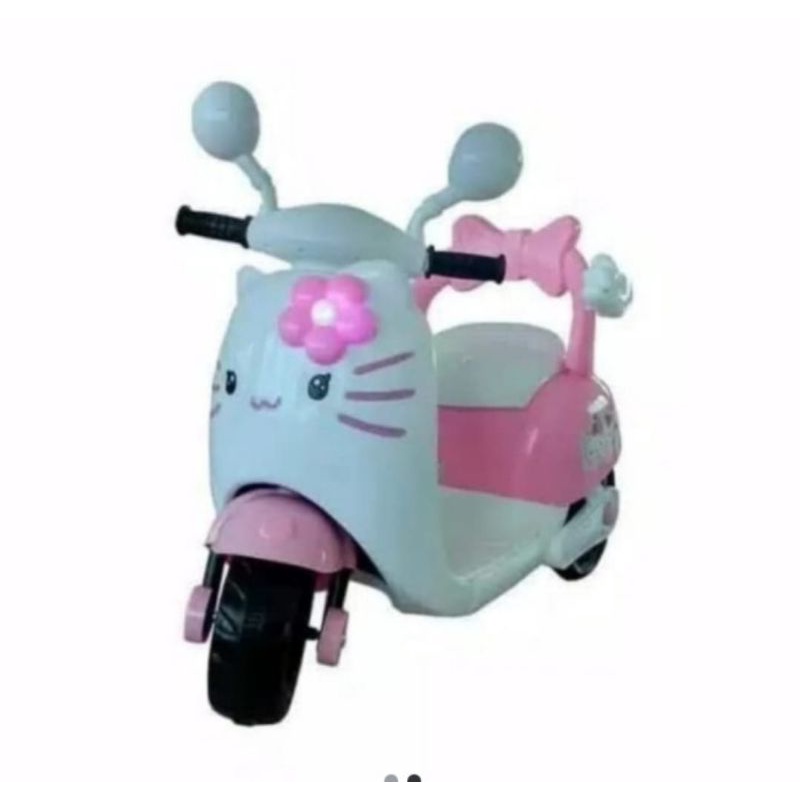 MOTOR AKI ANAK MODEL KUCING TANPA REMOTE - MAINAN ANAK - MOTOR AKI