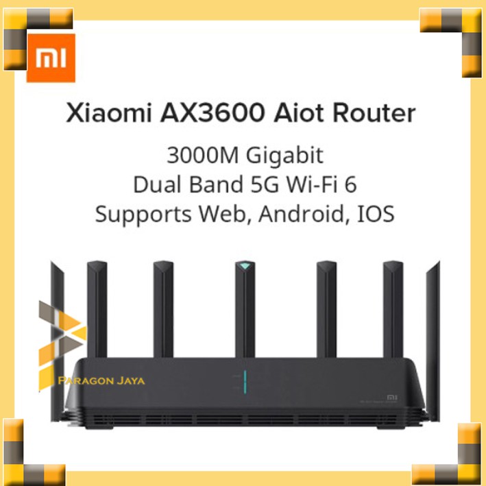 TERBARU  MI AX3600 AIoT Router Wifi 6 5G Wifi6 600Mb Dual-Band 2976Mbs
