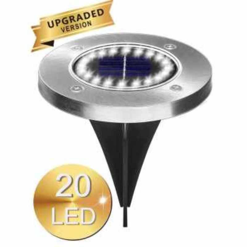 [ COD ] RAIBOHO Lampu Tanam Taman Solar Power Waterproof 20 LED Tenaga Surya Matahari Terang Outdoor