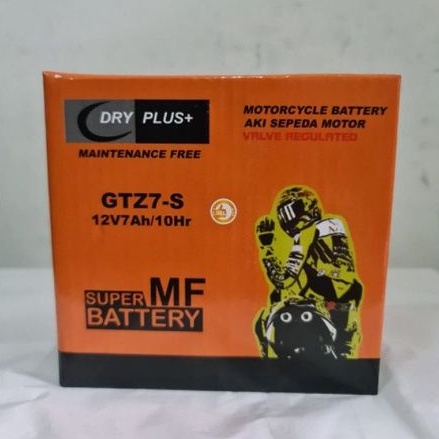 AKI ACCU MOTOR HONDA CB150R, CBR 150, CB 150R, CB150 R GTZ7S /GTZ7-S DRY PLUS+ AKI KERING 7 AMPER
