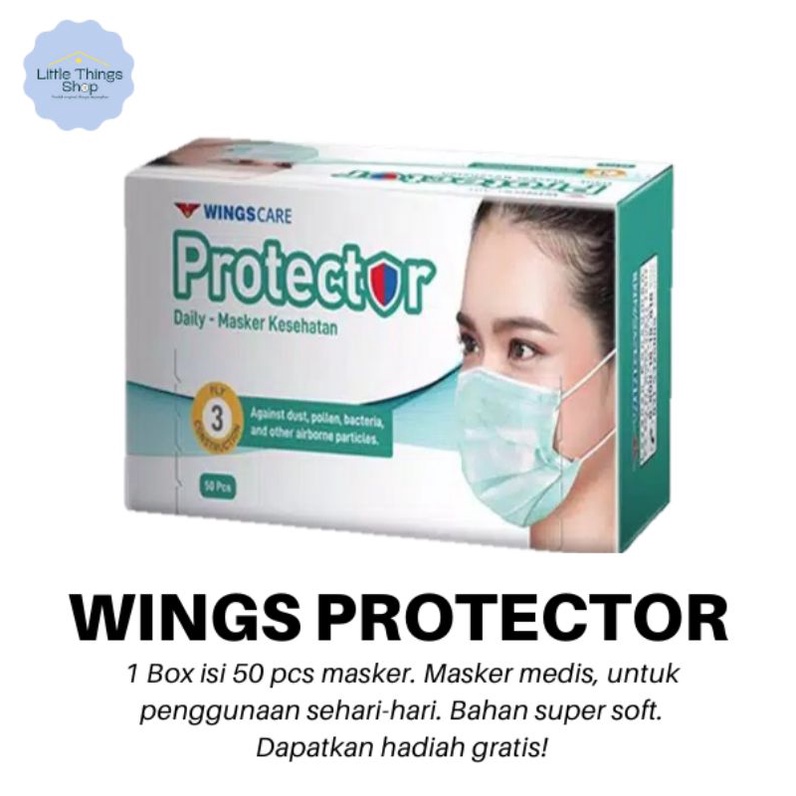 Masker Medis WINGS PROTECTOR (READY STOCK)