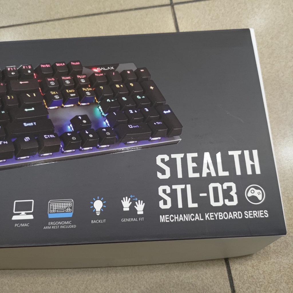 GALAX STEALTH STL-03 Blue Switch Wired Mechanical Gaming Keyboard USB