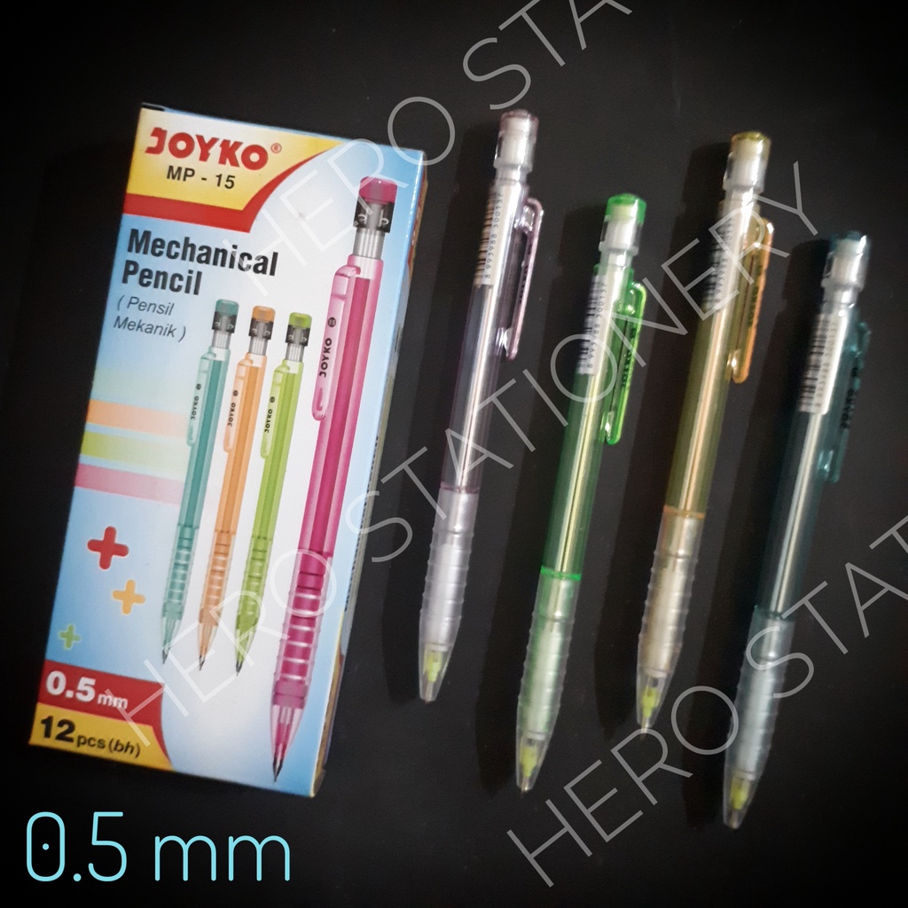 

Joyko mechanical pencil pensil mekanik 0.5 mm MP-15 . 12 unit