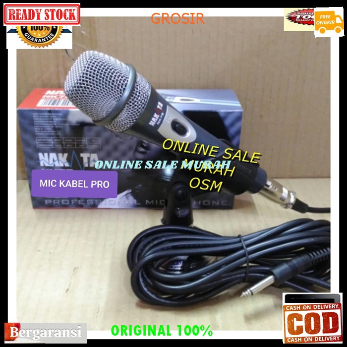 G88 Nakata Mic kabel original 100% Microphone cable mik karaoke dynamic mikrophone vocal vokal audio sound system pengeras suara pro profesional music G88   Langsung nyala. Gk pake baterai  BISA SEGALA JENIS AUDIO SOUND  suara mantap, yg paling penting ti