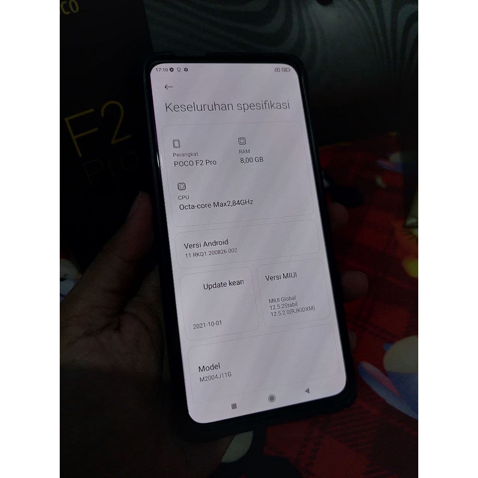 Poco F2 Pro 8/256 Neon Blue 5G + Case Ringke Fusion X