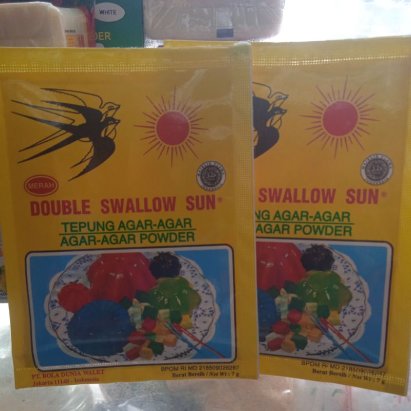 

Agar Agar Swallow Sun - Merah 7g