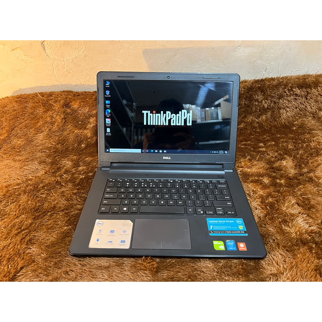Laptop Gaming desain Dell inspiron 14 3000 Core i3 Ram 8gb Nvidia