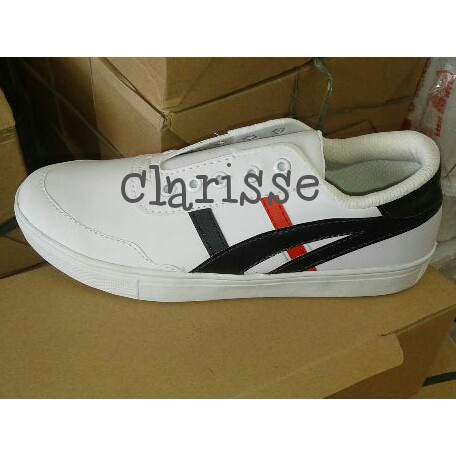 SEPATU KETS SNEAKER REEBOK VINO PUTIH HITAM REPLIKA