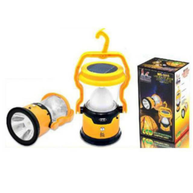 Lentera Emergency &amp; Senter &amp; Powerbank &amp; Solar panel MS-1015