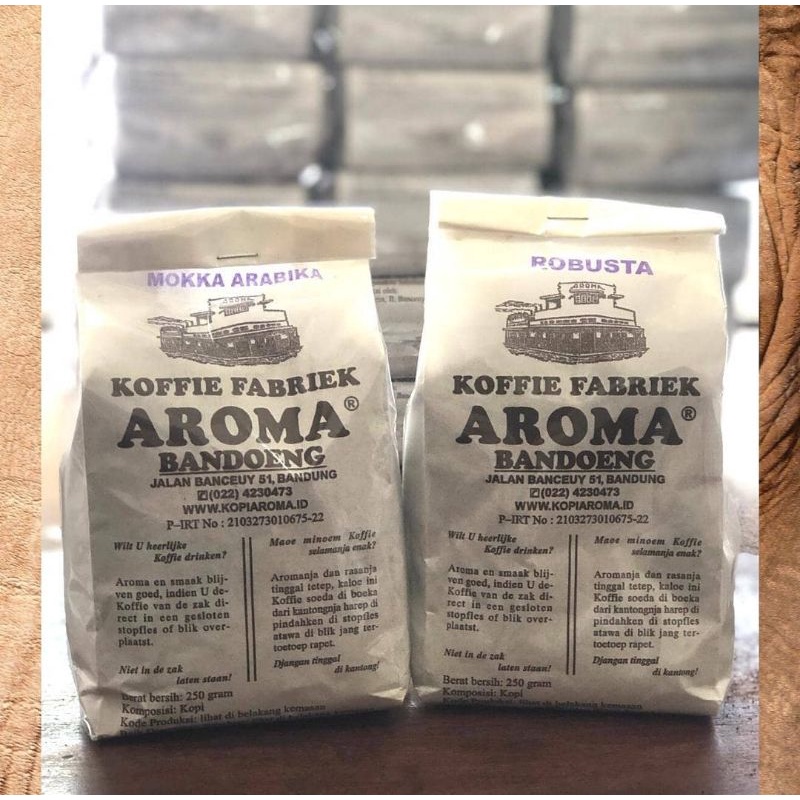 

Kopi Aroma Asli Bandung Legendaris Koffie Fabriek Robusta Moka Arabika