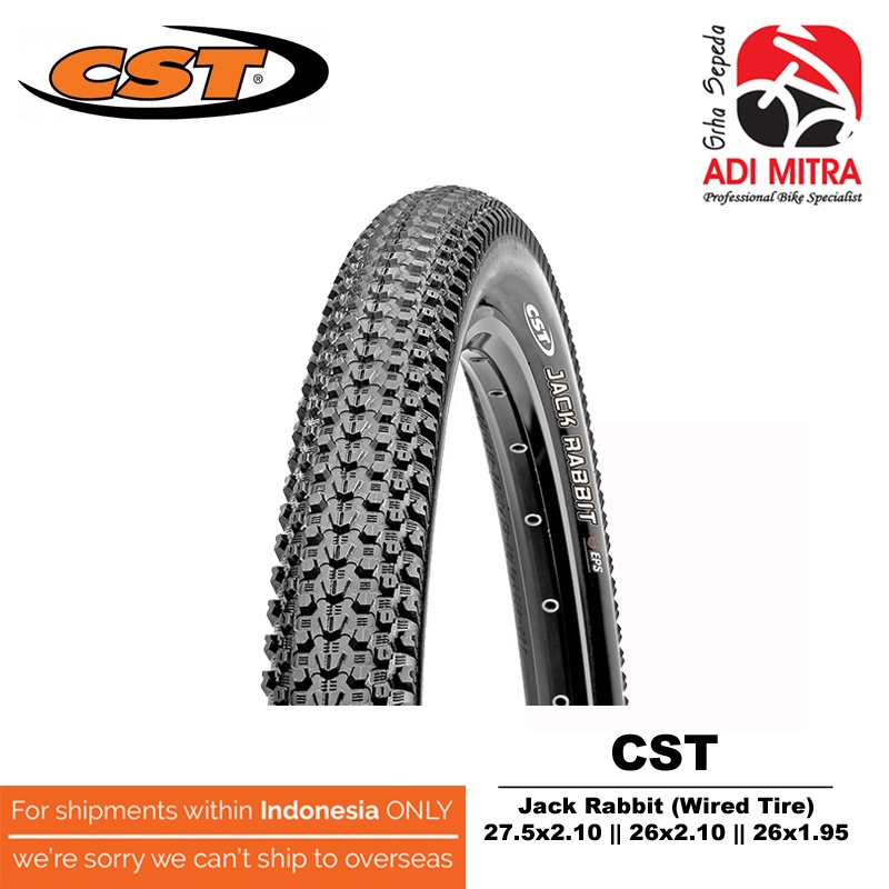 CST Jack Rabbit Wired Tire Ban Luar Sepeda MTB 26 / 27.5 Inch