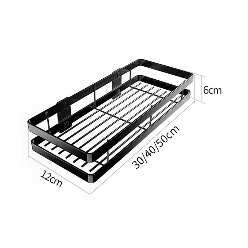 Rak Bumbu Dapur Dinding Stainless Steel Rak Kamar Mandi Rak Penyimpanan Organizer