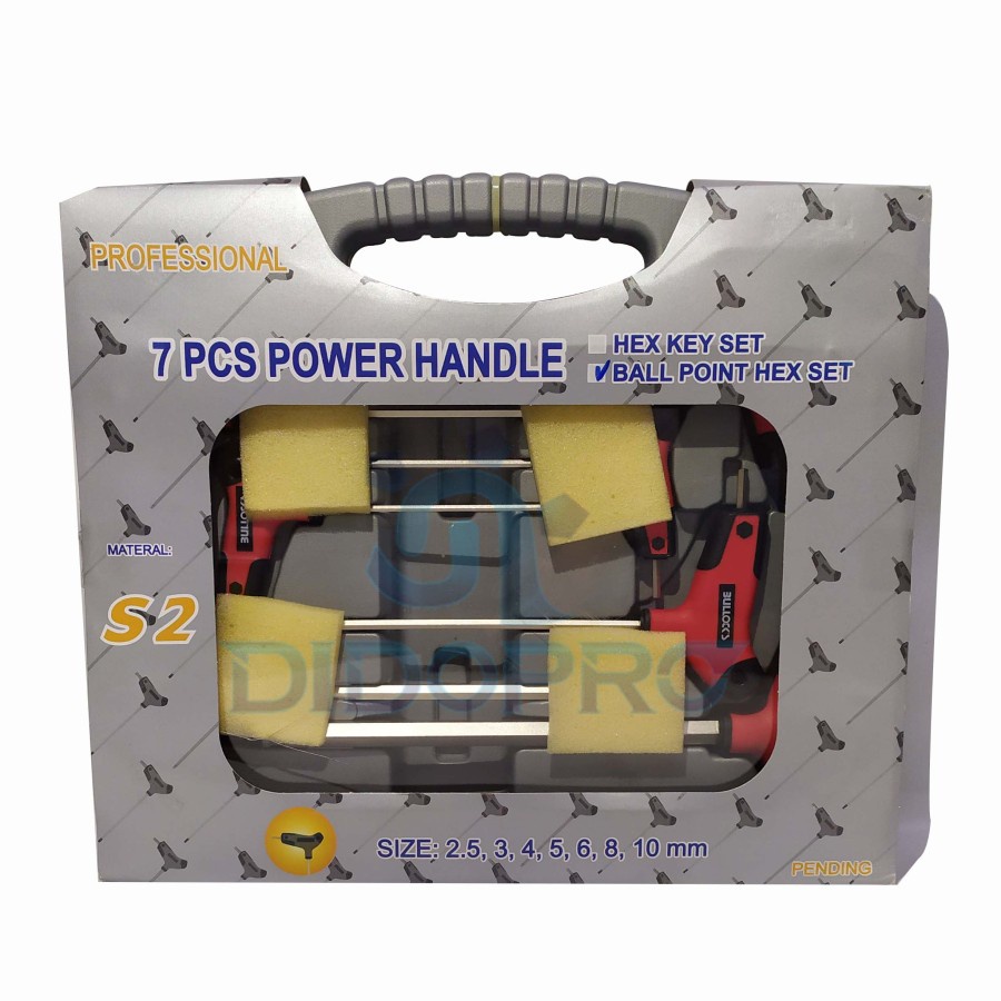 Kunci L Ballpoint BULLOCKS Set 7 pcs - Ballpoint Hex Key Wrenchs
