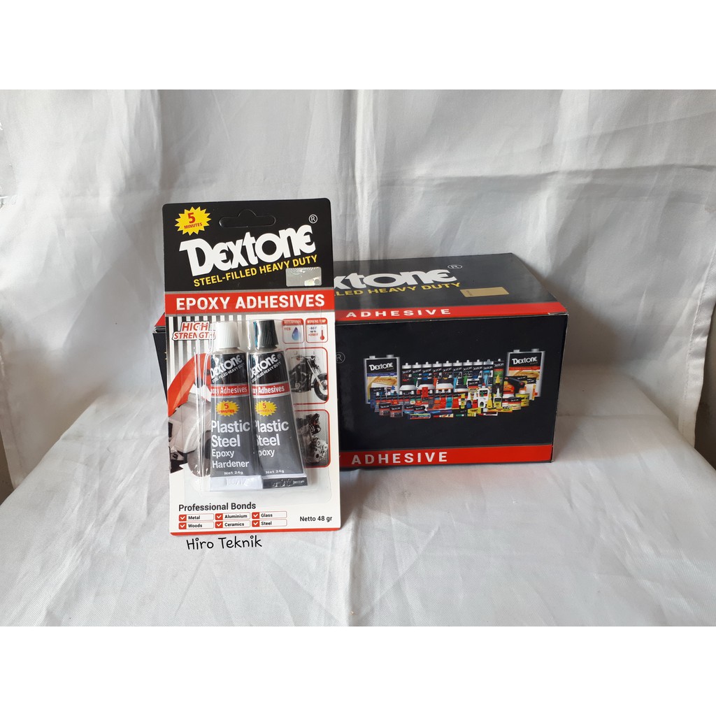 

LEM EPOXY DEXTONE 5 Menit / LEM CAMPUR SERBAGUNA