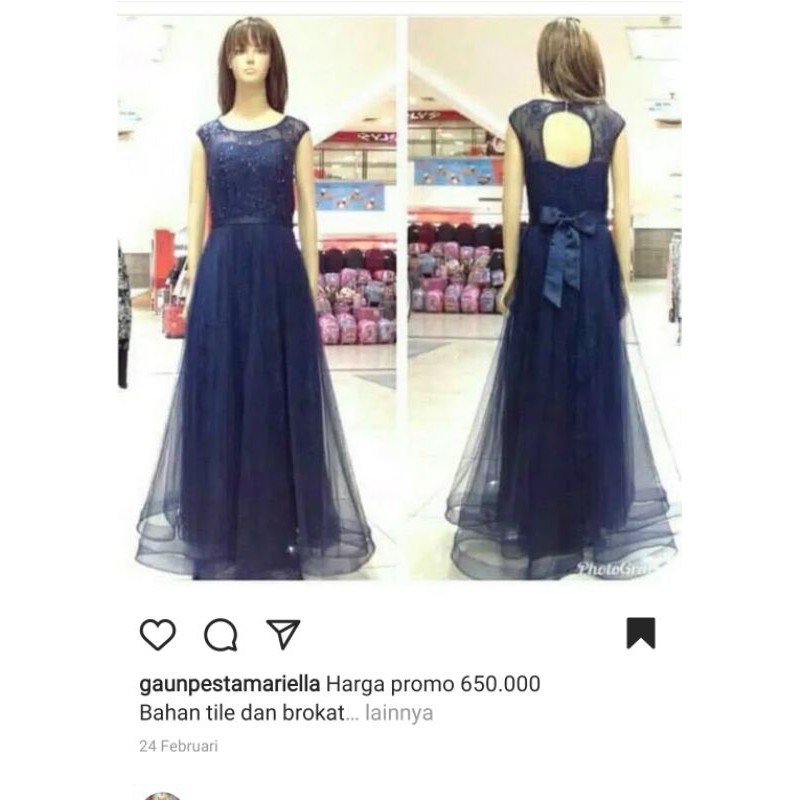 Party Dress Navy