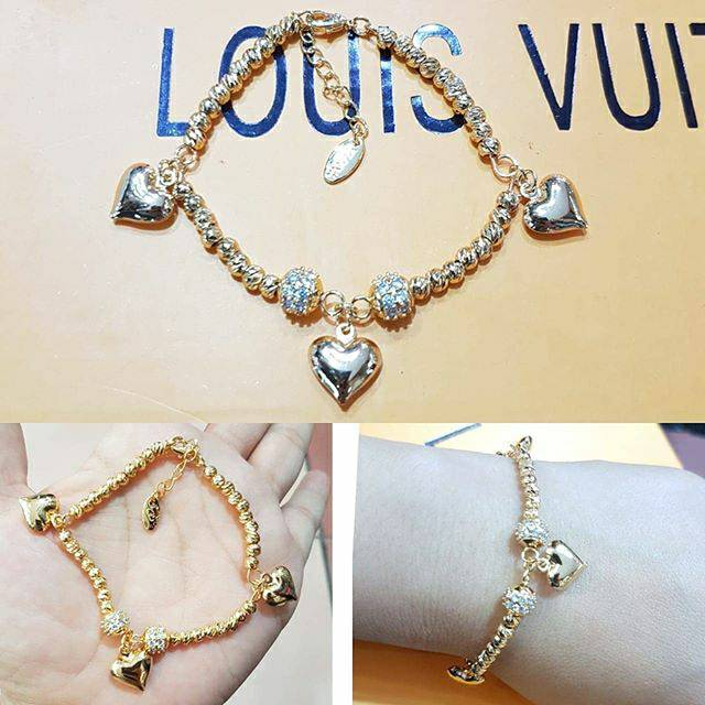 Gelang Premium gold lapis emas anti karat Bracelet Zircon Premium 0192