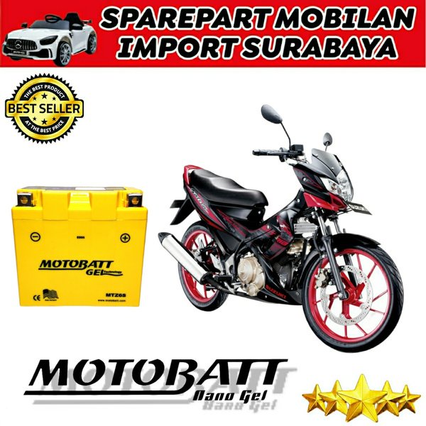 ORIGINAL MOTOBATT MTZ6S AKI KERING MOTOR SATRIA FU 150 TIPE 6S GTZ6S YTZ6V VARIO CBR YUASA GS ASTRA