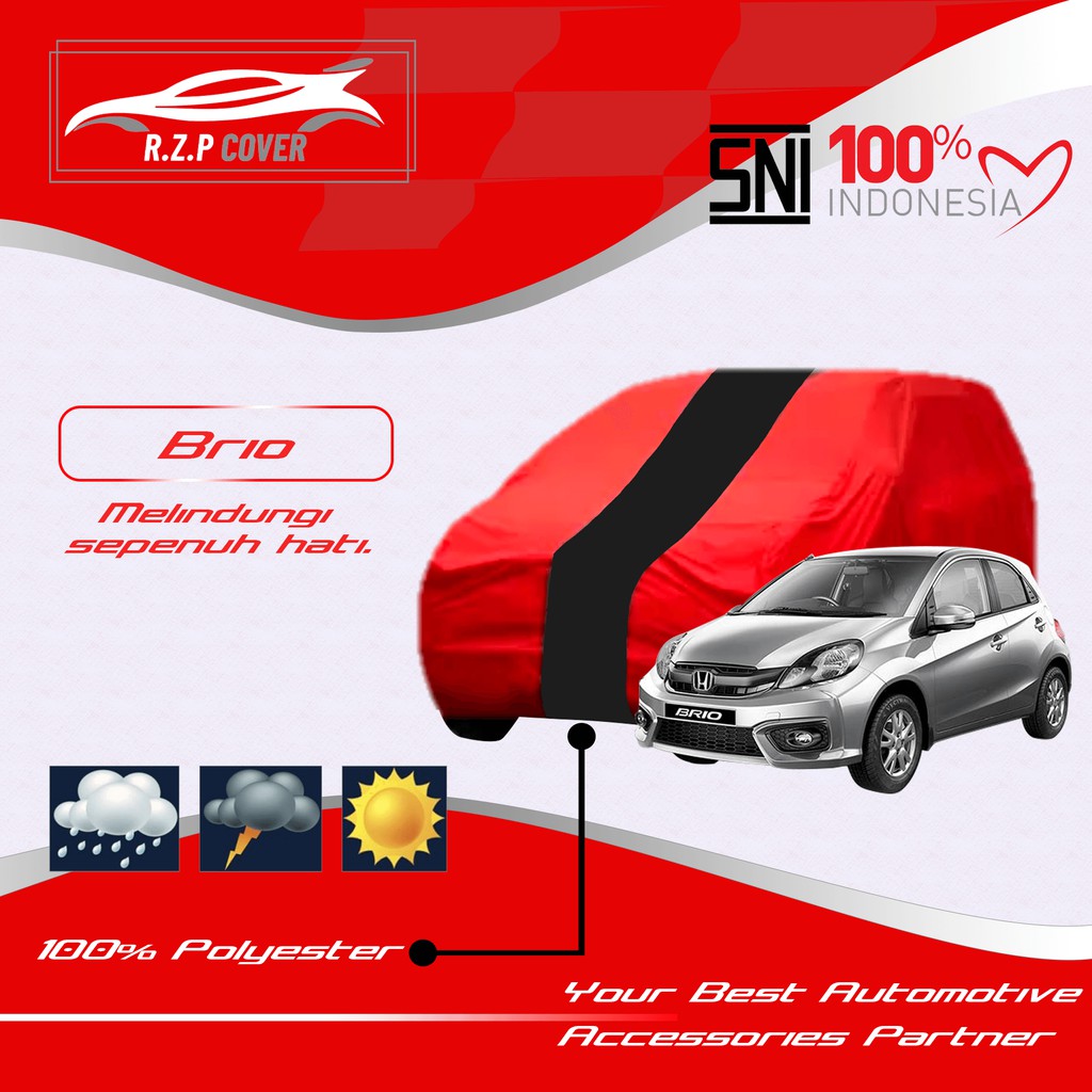 COVER MOBIL BRIO SELIMUT MOBIL BRIO SARUNG MOBIL BRIO BAHAN TEBAL