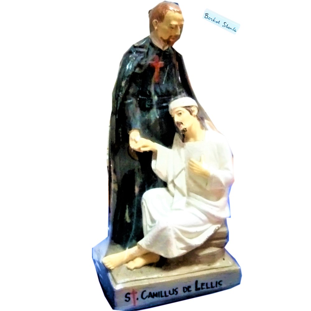 Patung Rohani Katolik/Patung Santo Camillus de Lellis Cl20/Saint Camillus de Lellis Fiber Religius S