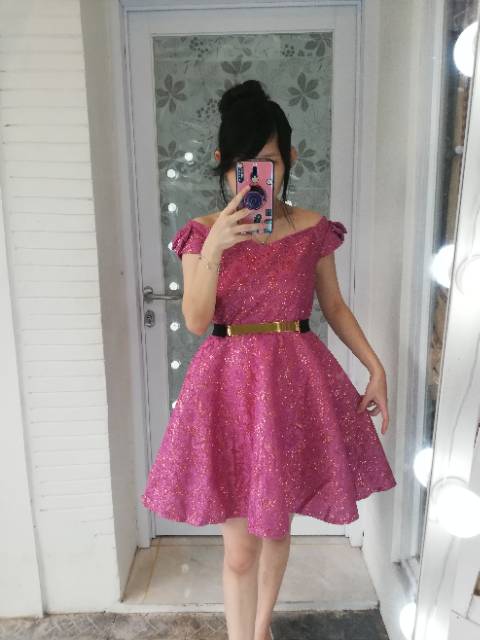 Dress SF733 dress pesta mini simple dress party fashion impor dress lucu remaja 733 dress bridesmaid