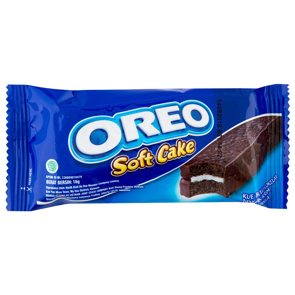 

Oreo soft cake single 16gr