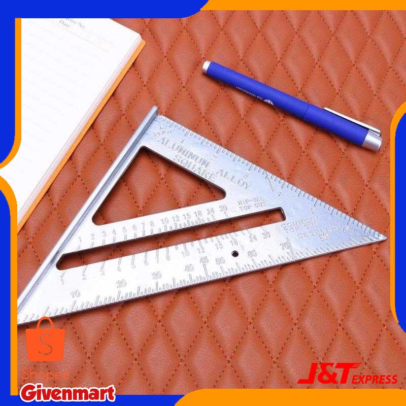 

Penggaris Siku Mistar Triangle Ruler Aluminium Sekolah