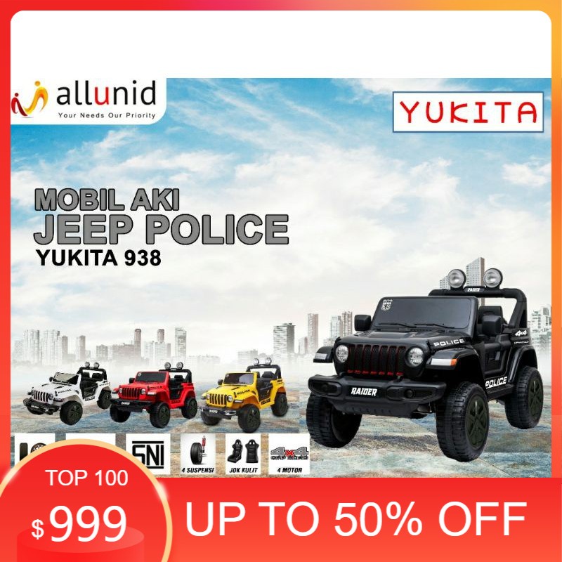 Mobil aki anak jeep Polisi Yukita 938 non body cat