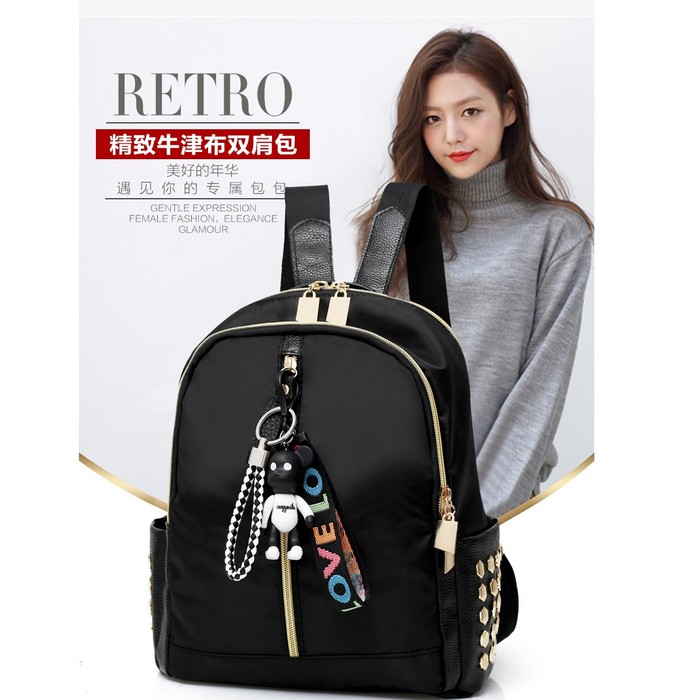 Tas Ransel Wanita Violent Bear ORIGINAL AUTHENTIC Oxford Waterproof