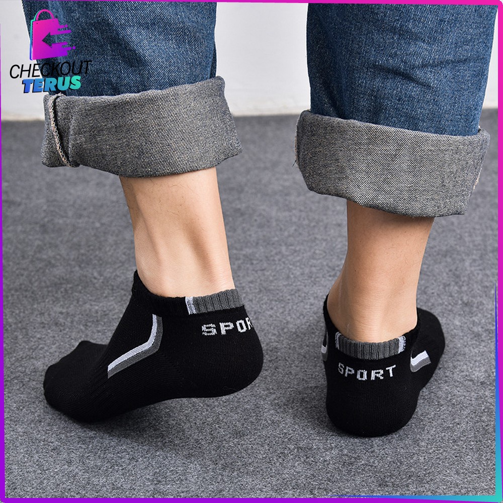 CT P256 Kaos Kaki Motif Garis Polos Kaus Kaki Sport Panjang Diatas Mata Kaki Kaoskaki Office Olahraga Fashion