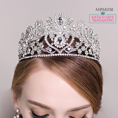 [SIAP KIRIM] CROWN WEDDING AKSESORIS PENGANTIN WANITA MAHKOTA BRIDAL MPM012